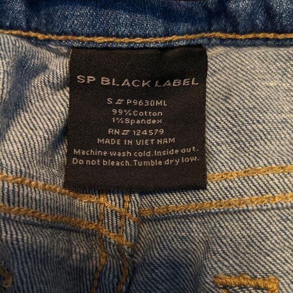 SP Black Label Womens Jeans Distressed Frayed Hem Skinny Jeans Size 27 - Picture 8 of 8